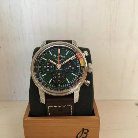 Breitling Top Time AB01762A1L1X1 41mm Stainless steel Green