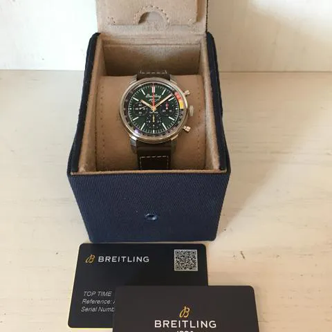 Breitling Top Time AB01762A1L1X1 41mm Stainless steel Green 7