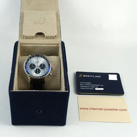 Breitling Navitimer AB0138241C1P1 43mm Stainless steel Blue 1