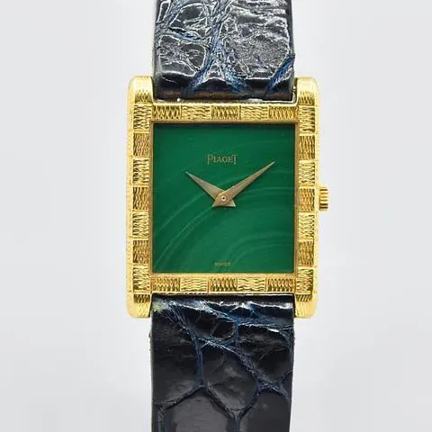 Piaget 9133 23mm Yellow gold Green