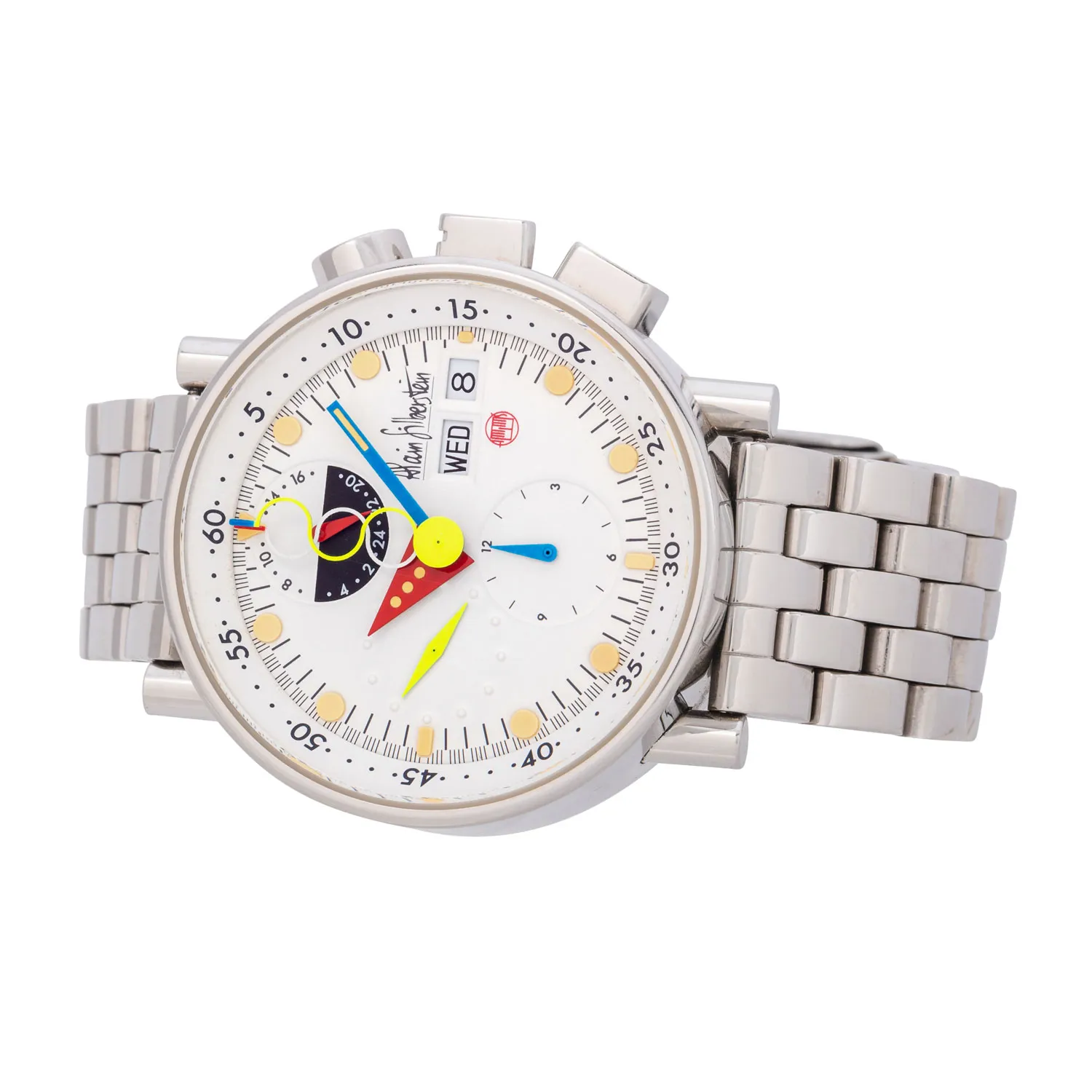 Alain Silberstein Krono Bauhaus 39.5mm Stainless steel White 5