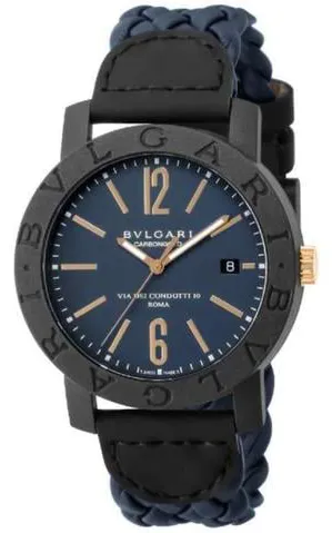 Bulgari Bulgari BBP40C3CGLD 40mm Carbon fiber Blue