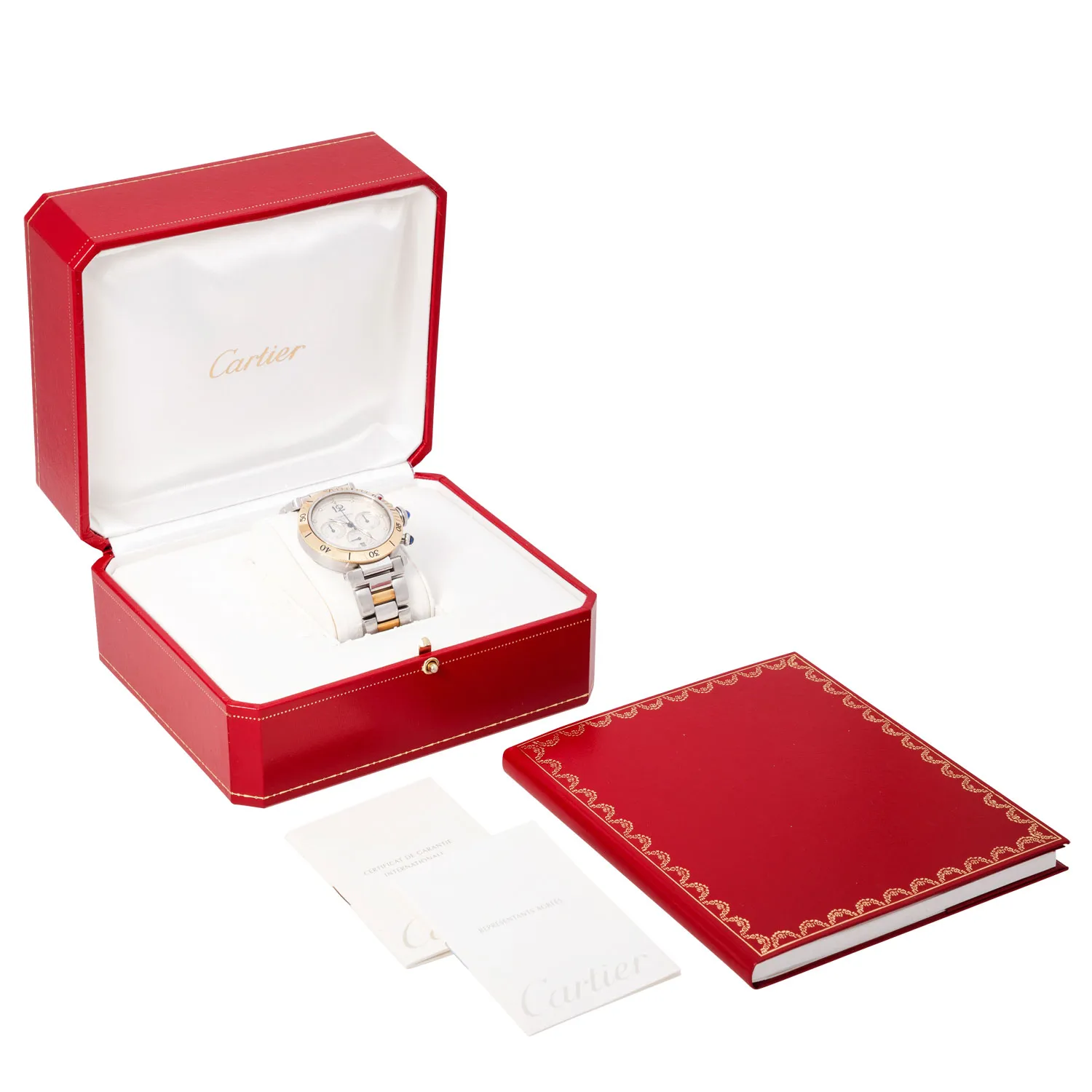 Cartier Pasha de Cartier 2113 38.5mm Yellow gold and stainless steel Silver 4