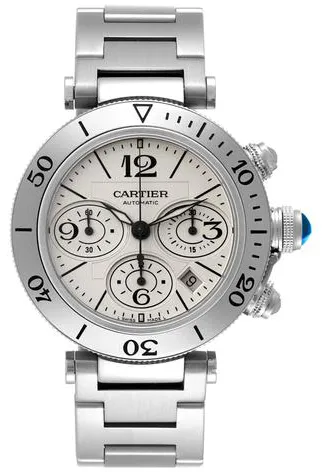 Cartier Pasha Seatimer W31089M7 42.5mm Stainless steel Silver 8