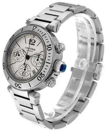 Cartier Pasha Seatimer W31089M7 42.5mm Stainless steel Silver 7