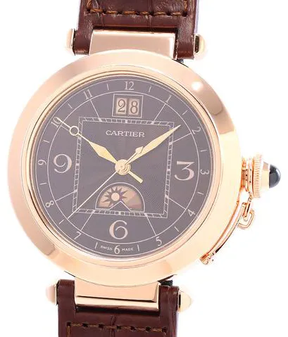 Cartier Pasha W3030001 42mm Rose gold Brown