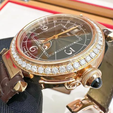 Cartier Pasha W3030001 42mm Rose gold Brown 3