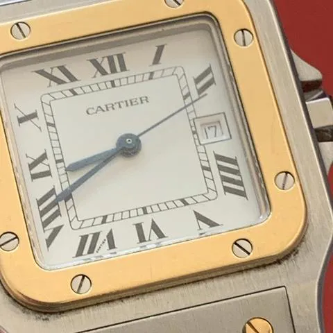 Cartier Santos 2961 29mm Yellow gold and stainless steel White 2