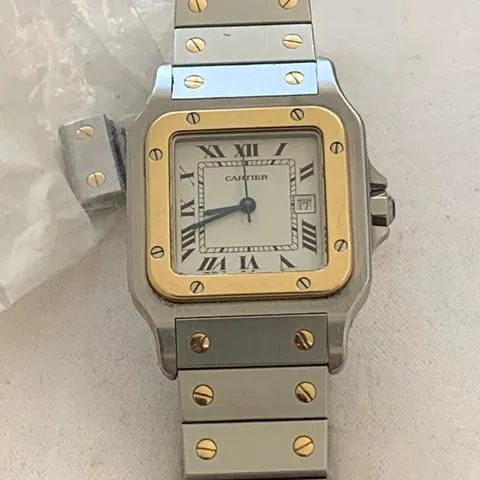 Cartier Santos 2961 29mm Yellow gold and stainless steel White 13