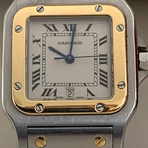 Cartier Santos 2961 29mm Yellow gold and stainless steel White 14
