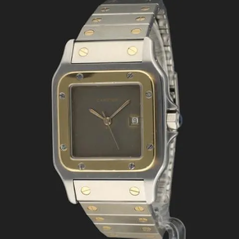 Cartier Santos 2961 41mm Yellow gold and stainless steel Gray