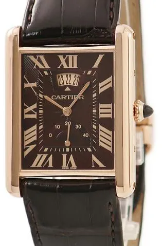 Cartier Tank W1560002 30mm Rose gold Brown