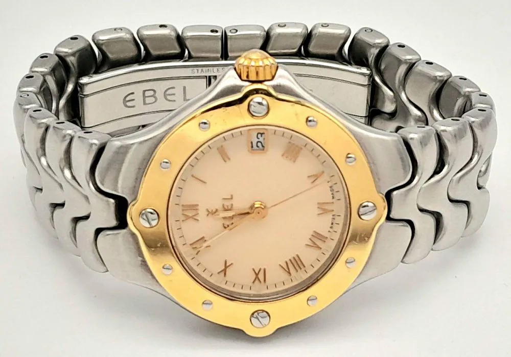 Ebel 30mm Yellow gold and stainless steel