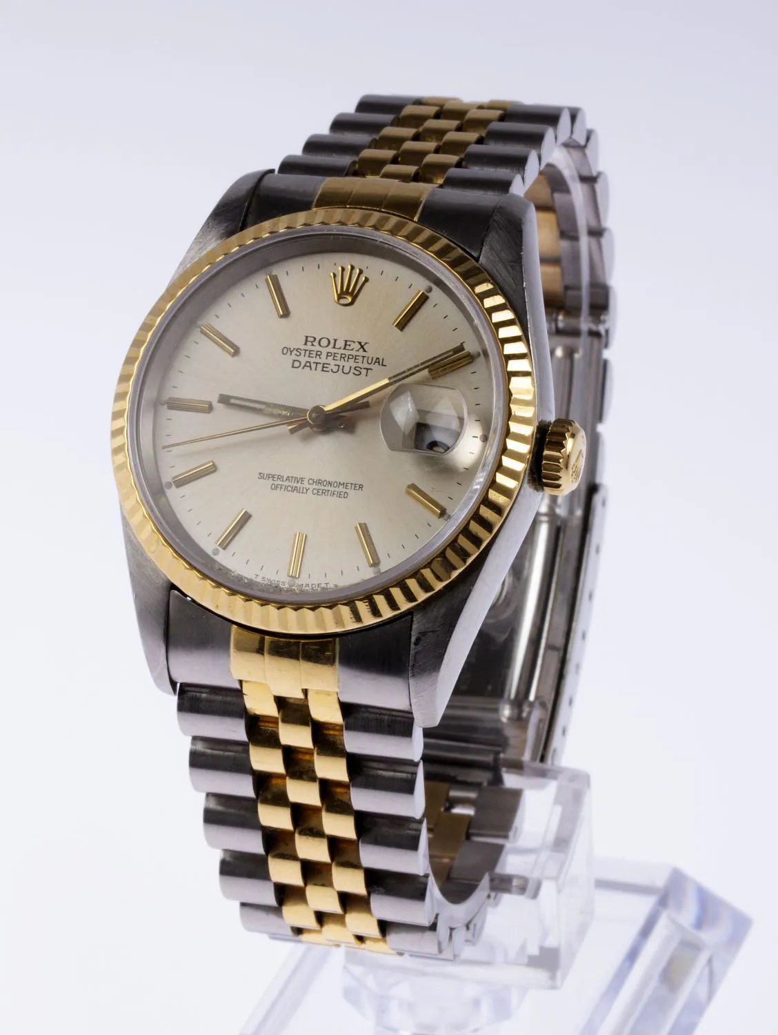 Rolex Datejust 36mm Stainless steel and gold-plated Silver
