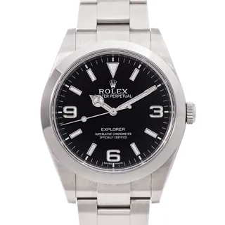 Rolex Explorer 214270 Stainless steel Black