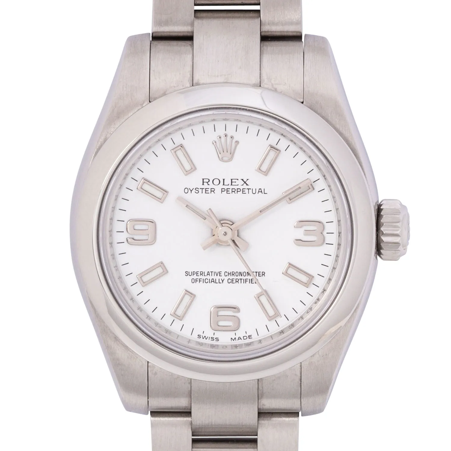 Rolex Oyster Perpetual 26 176200 26.5mm Stainless steel White