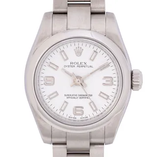 Rolex Oyster Perpetual 26 176200 Stainless steel White