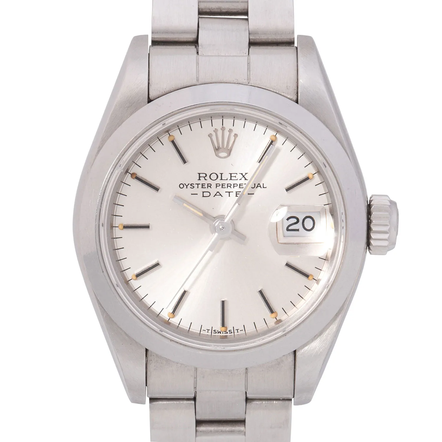 Rolex Oyster Perpetual Date 69160 26mm Stainless steel Silver