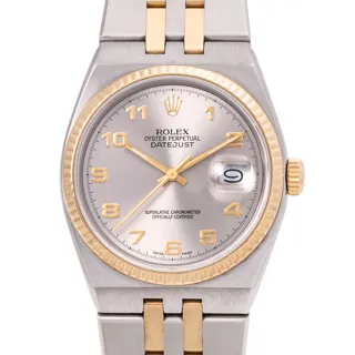 Rolex Datejust Oysterquartz 17013 Yellow gold and Stainless steel Silver