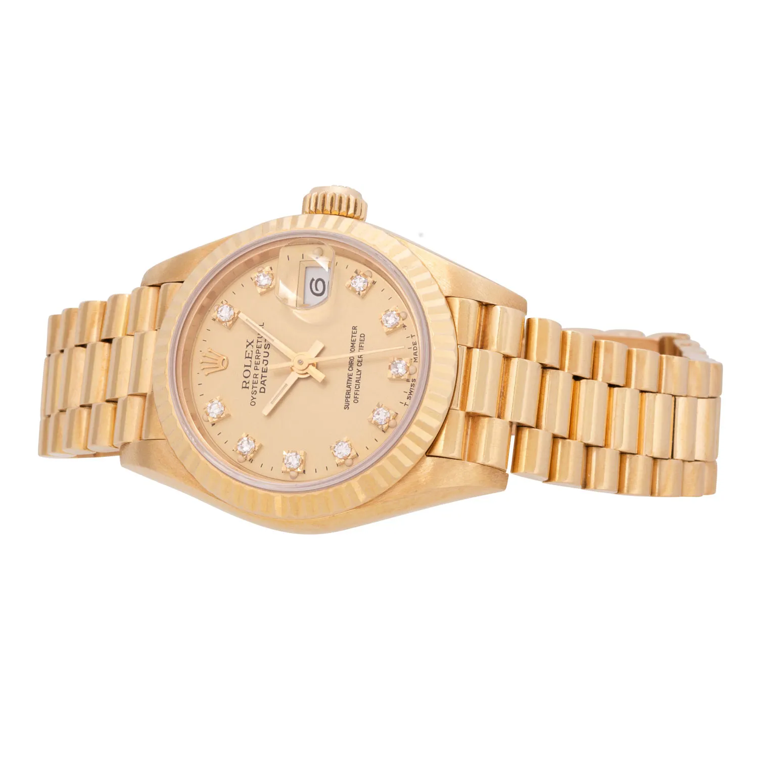 Rolex Lady-Datejust 69178 26mm Yellow gold Champagne 4