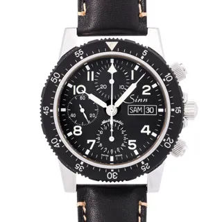 Sinn Day Date Chronograph Stainless steel and Aluminium Black