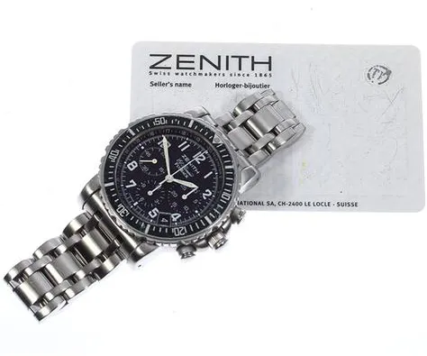 Zenith El Primero 01/02.0470.405 40mm Stainless steel Black 1