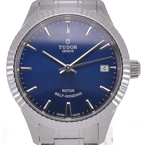 Tudor Style 12310 34mm Stainless steel Blue