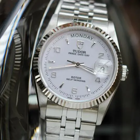 Tudor Prince Date-Day 76214 36mm Stainless steel White 10