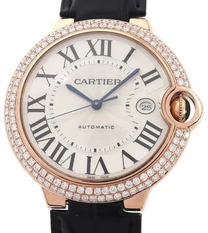 Cartier Ballon Bleu 42mm WE900851 42mm Rose gold Silver