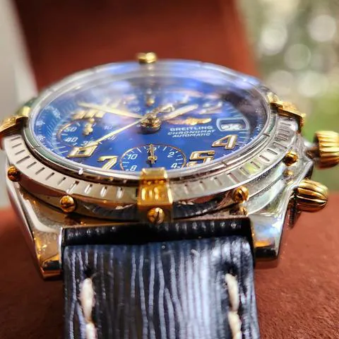 Breitling Chronomat B13050.1 39mm Yellow gold and stainless steel Blue 3