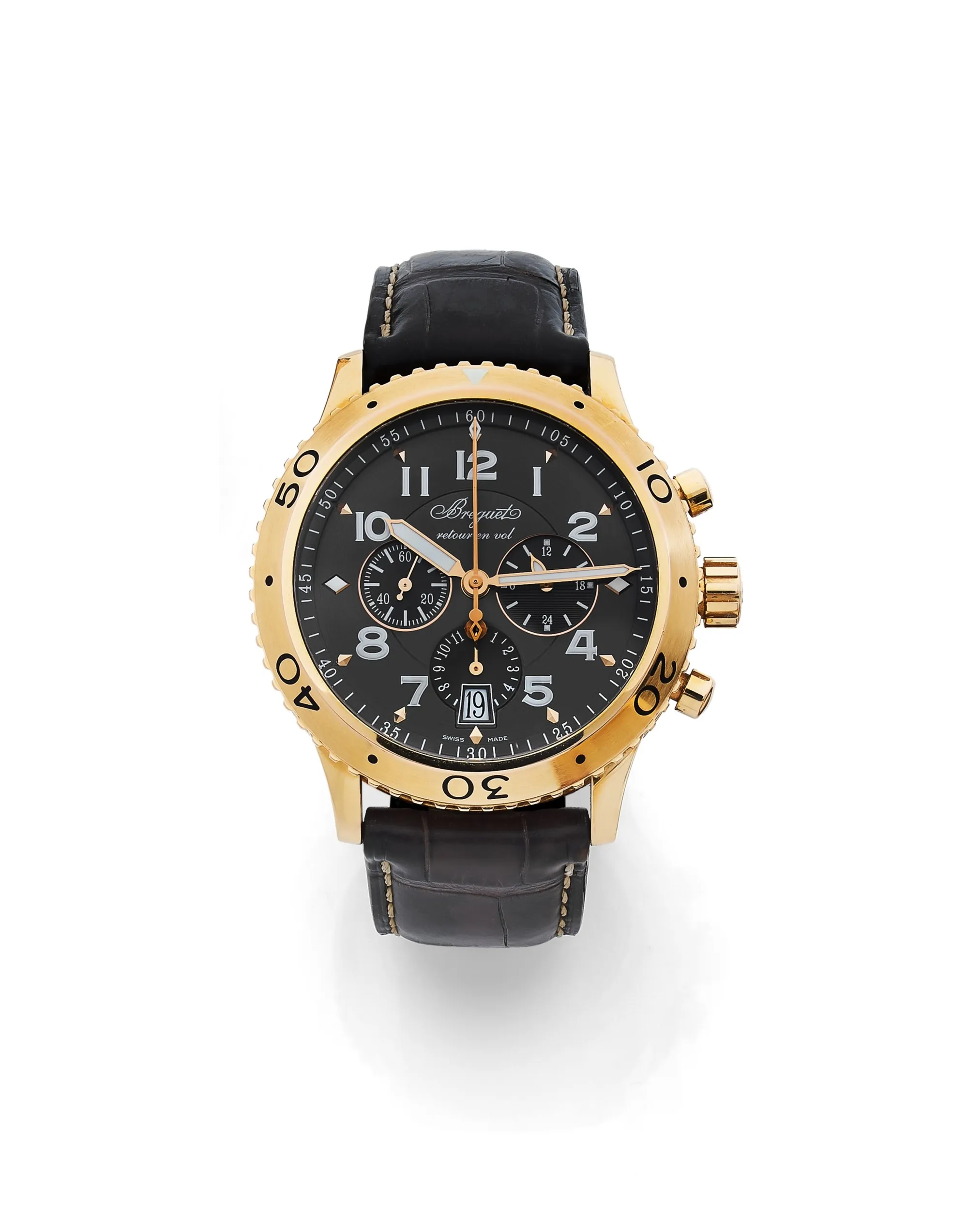 Breguet Type XXI 3810 42mm Rose gold Chocolate