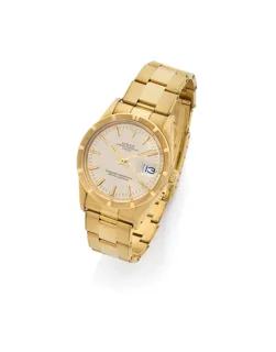 Rolex Oyster Perpetual Date 15018 Yellow gold Silver