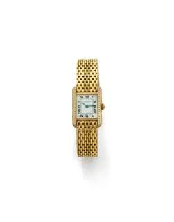 Cartier Tank Yellow gold and Diamond White