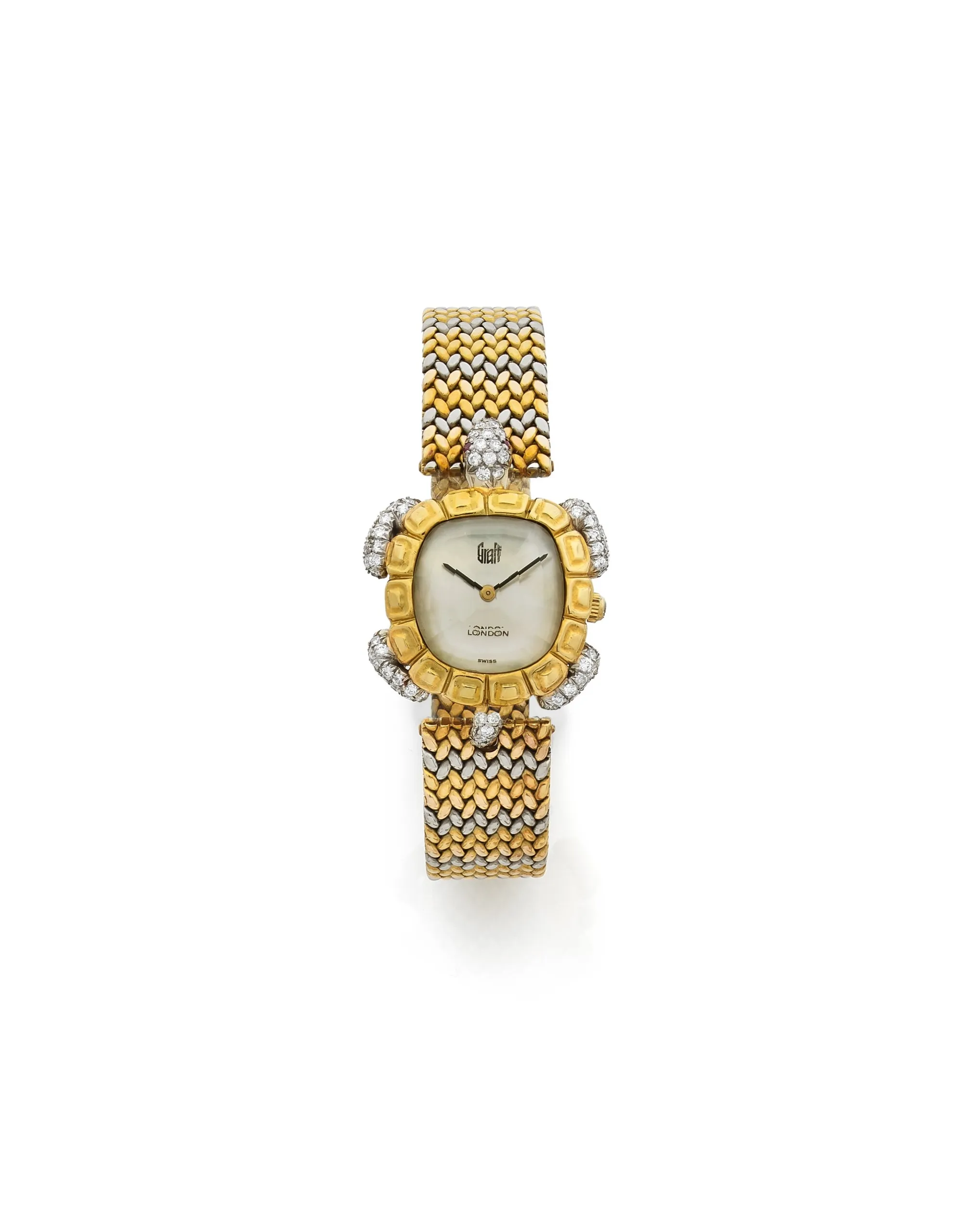 Gérald Genta G2040.7 25mm White gold and Yellow gold and Diamond Mother-of-pearl