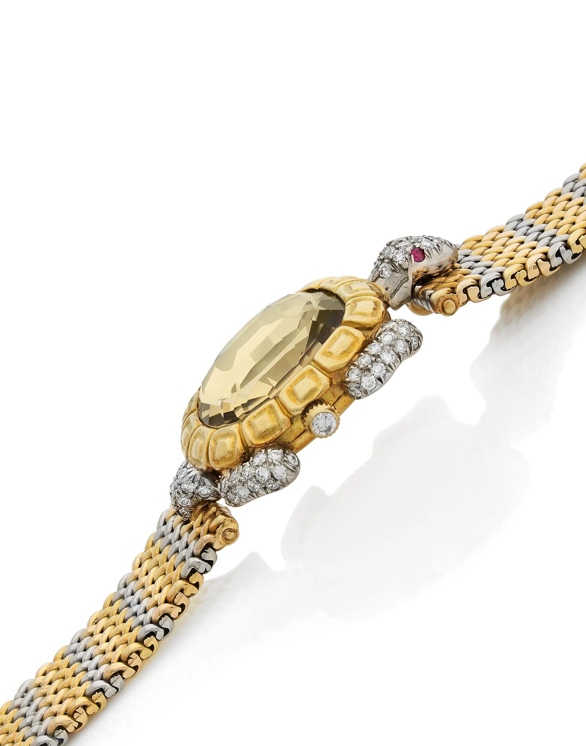 Gérald Genta G2040.7 25mm White gold and Yellow gold and Diamond Mother-of-pearl 1