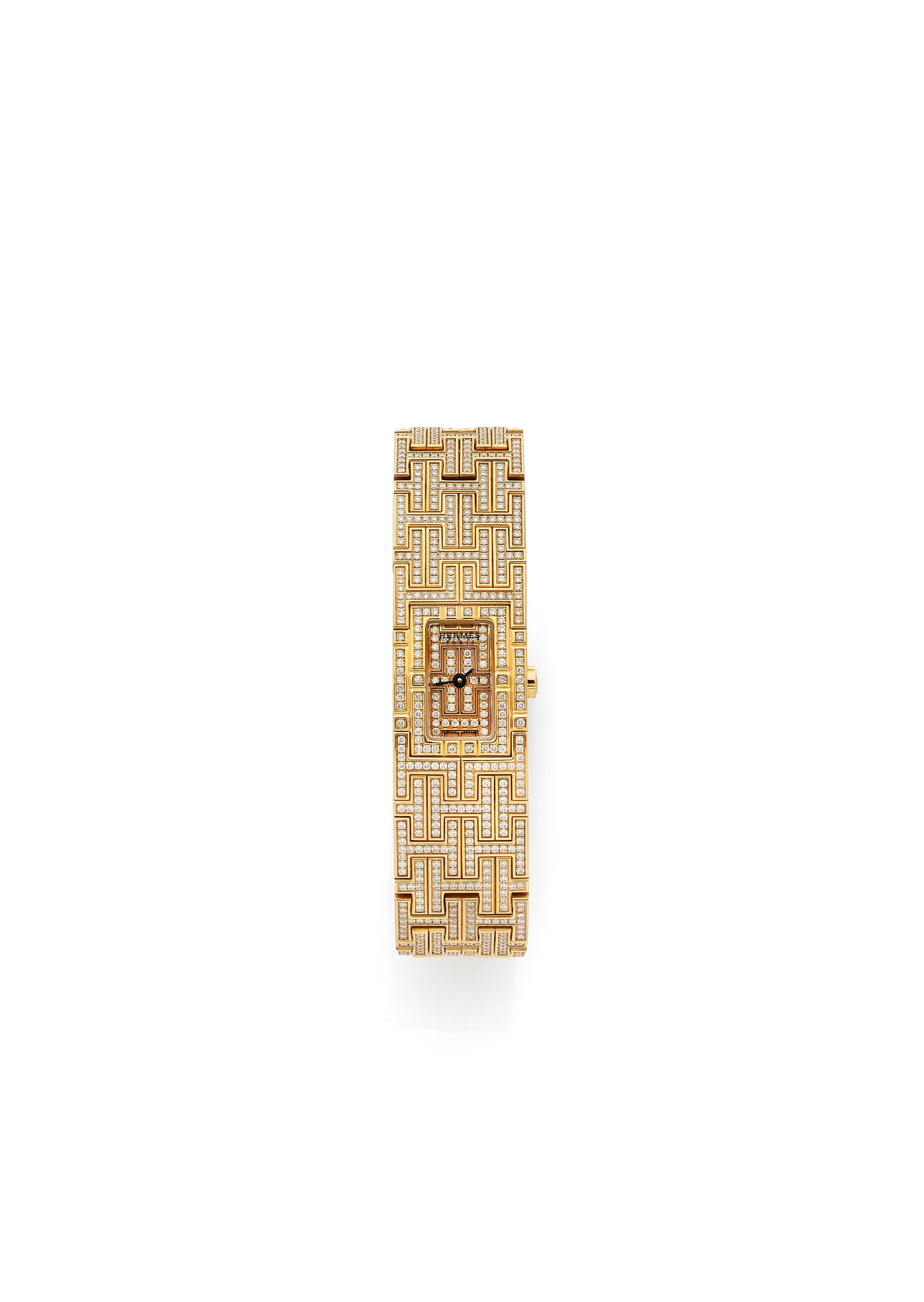 Hermès KL1 272 16mm Rose gold and Diamond Gold Diamond