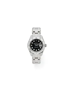 Rolex Lady-Datejust Pearlmaster 80319 White gold Black