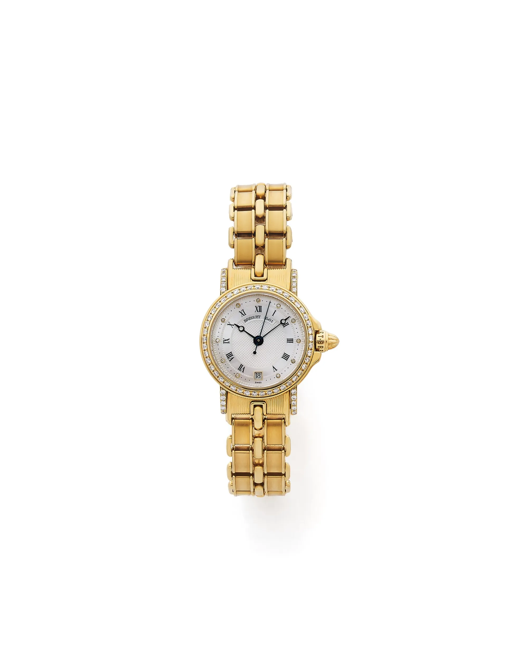 Breguet Marine 26mm Yellow gold and Diamond Opaline