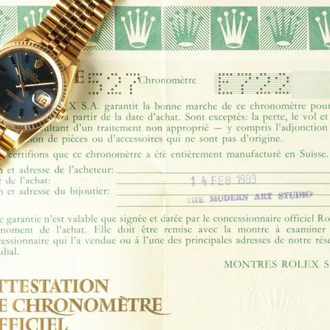 Rolex Datejust 36 16238 36mm Yellow gold Blue 5