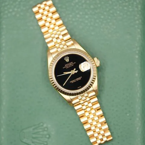 Rolex Lady-Datejust 69178 26mm Yellow gold Black