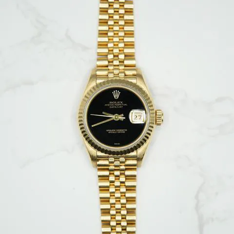 Rolex Lady-Datejust 69178 26mm Yellow gold Black 10