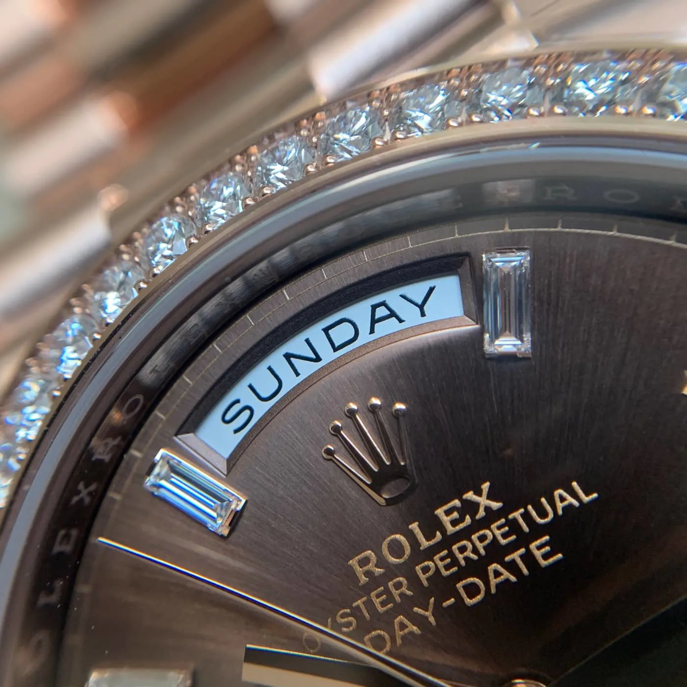 Rolex Day-Date 228345RBR-0006 40mm Rose gold Brown 6