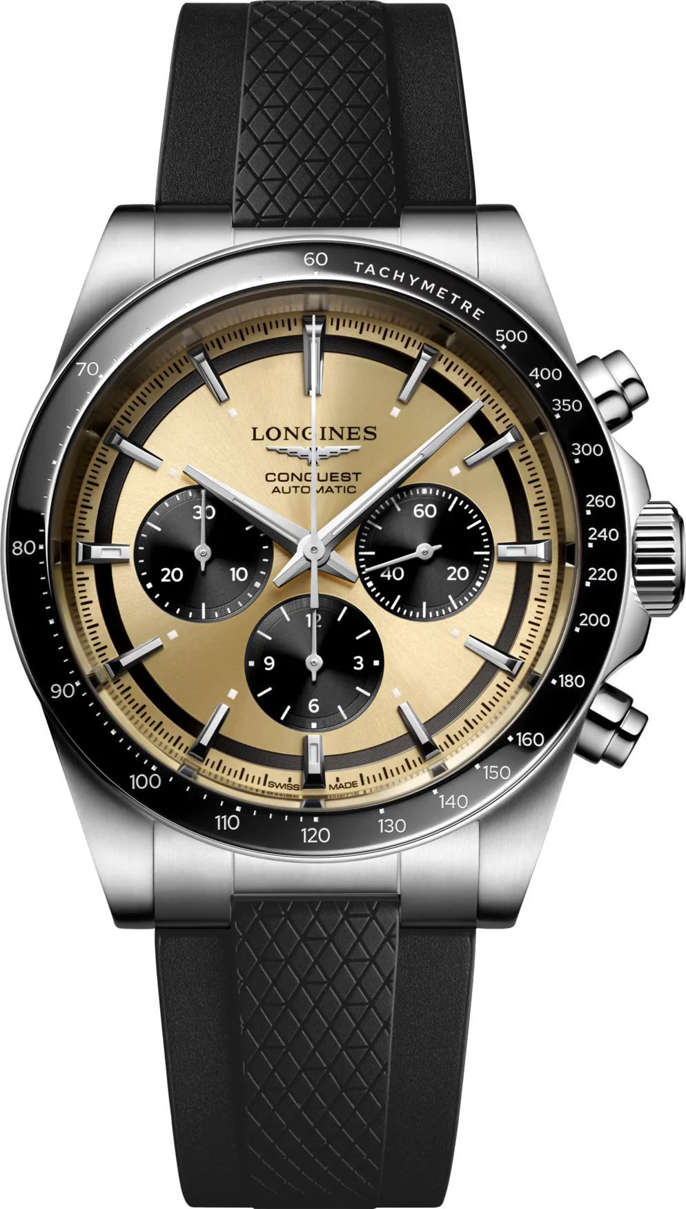 Longines Conquest 42mm Stainless steel Brown