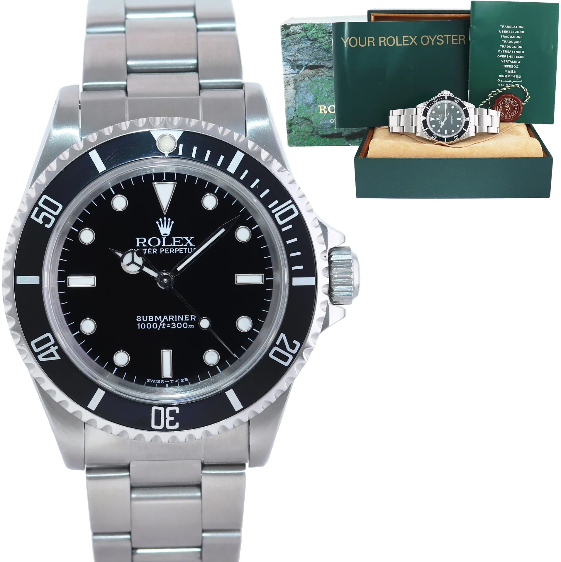 Rolex Submariner 14060 40mm Stainless steel Black