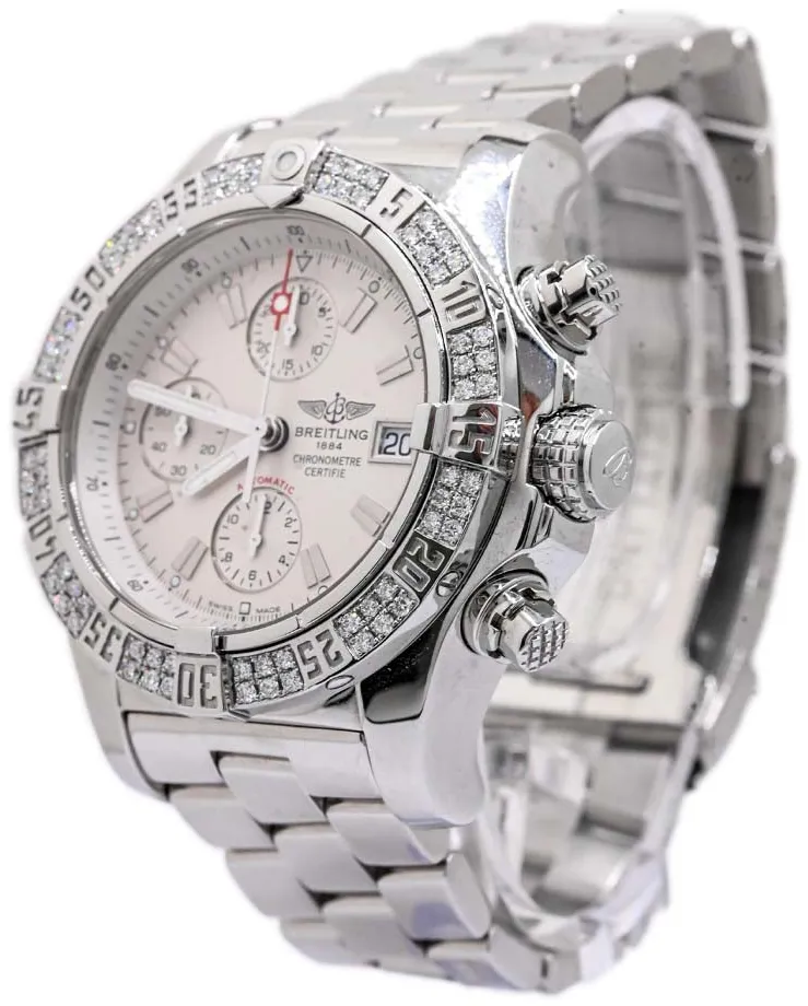 Breitling Avenger A13380 48mm Stainless steel White Chronograph 1