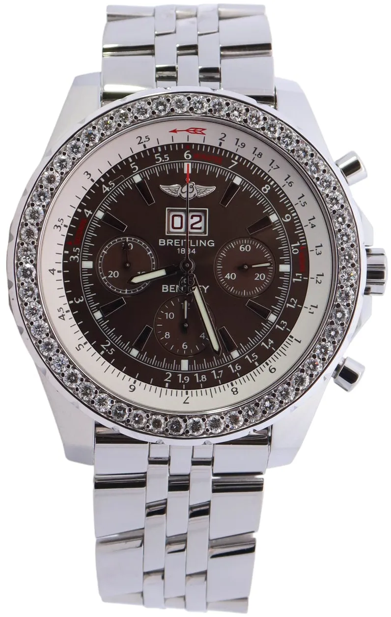 Breitling Bentley A44362 49mm Stainless steel •
