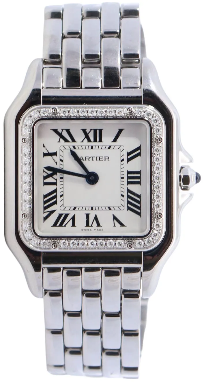 Cartier Panthère W4PN0008 27mm Stainless steel White