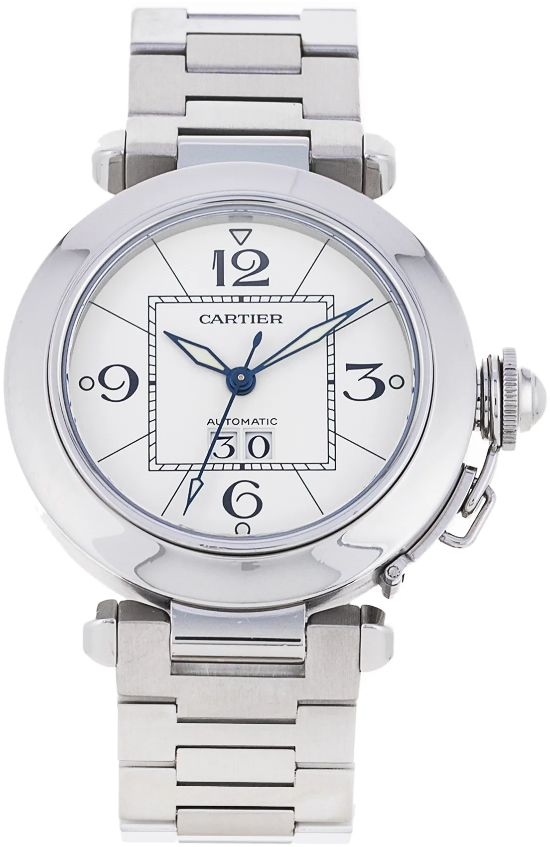 Cartier Pasha W31055M7 35mm Stainless steel •