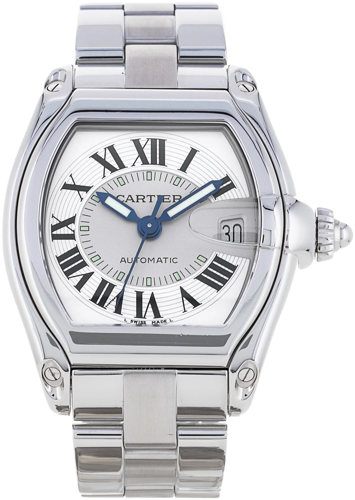 Cartier Roadster W62000V3 38mm Stainless steel