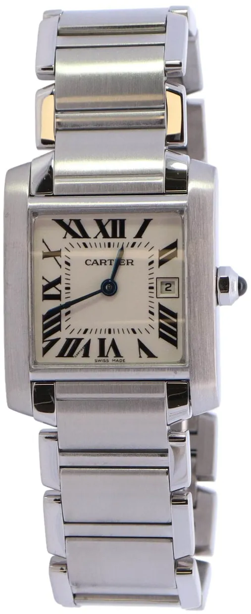 Cartier Tank Française wsta0005 25mm Stainless steel •